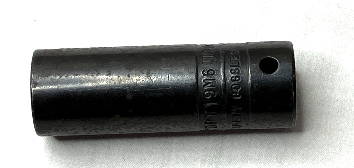 Matco Tools Model CDPT19M6 19mm 1/2” Drive 6-Pt Deep Impact Socket USA
