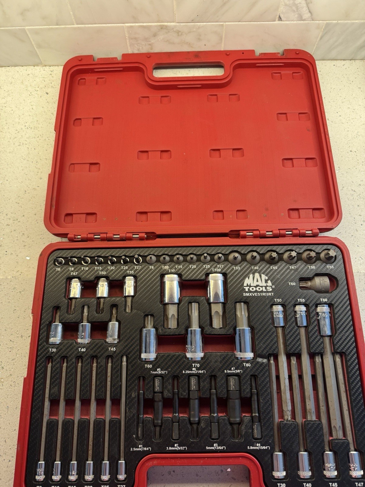 Mac Tools SMXVE51RBRT 51-PC. Master Torx RBRT Star and Extractor Set
