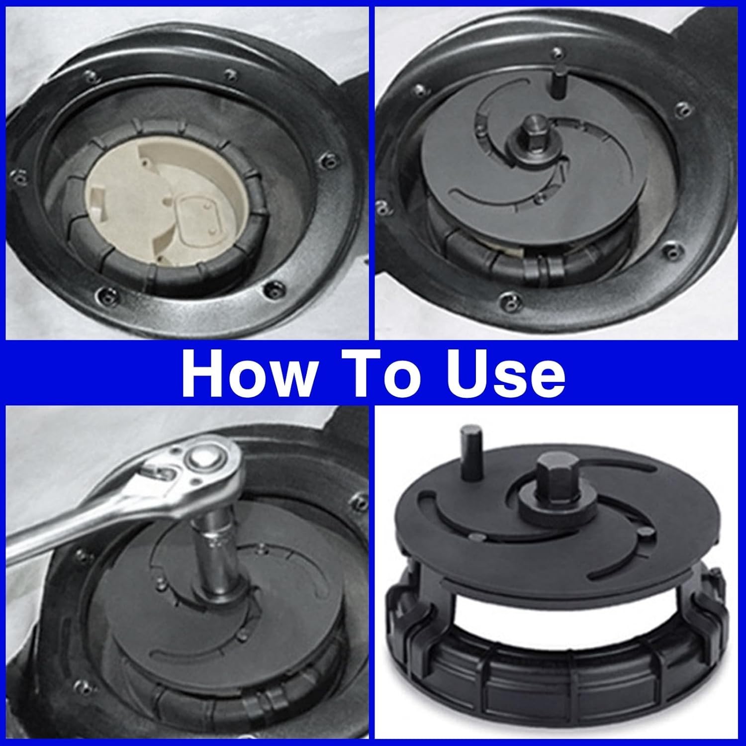 Adjustable 3 Jaw Car Fuel Tank Lid Removal Tool – Fuel Pump Collar tool