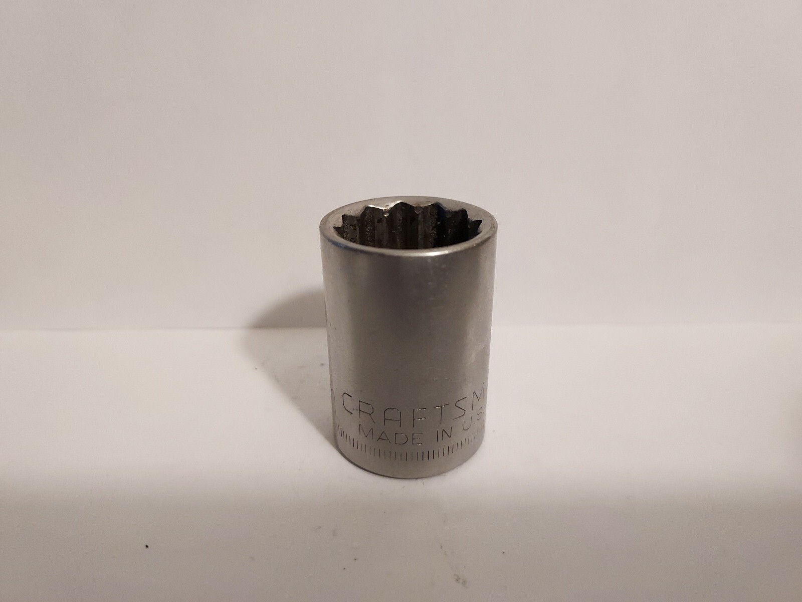 Craftsman 1/2″ Drive 19MM 12 Point Shallow Socket Metric G 44238 USA NOS
