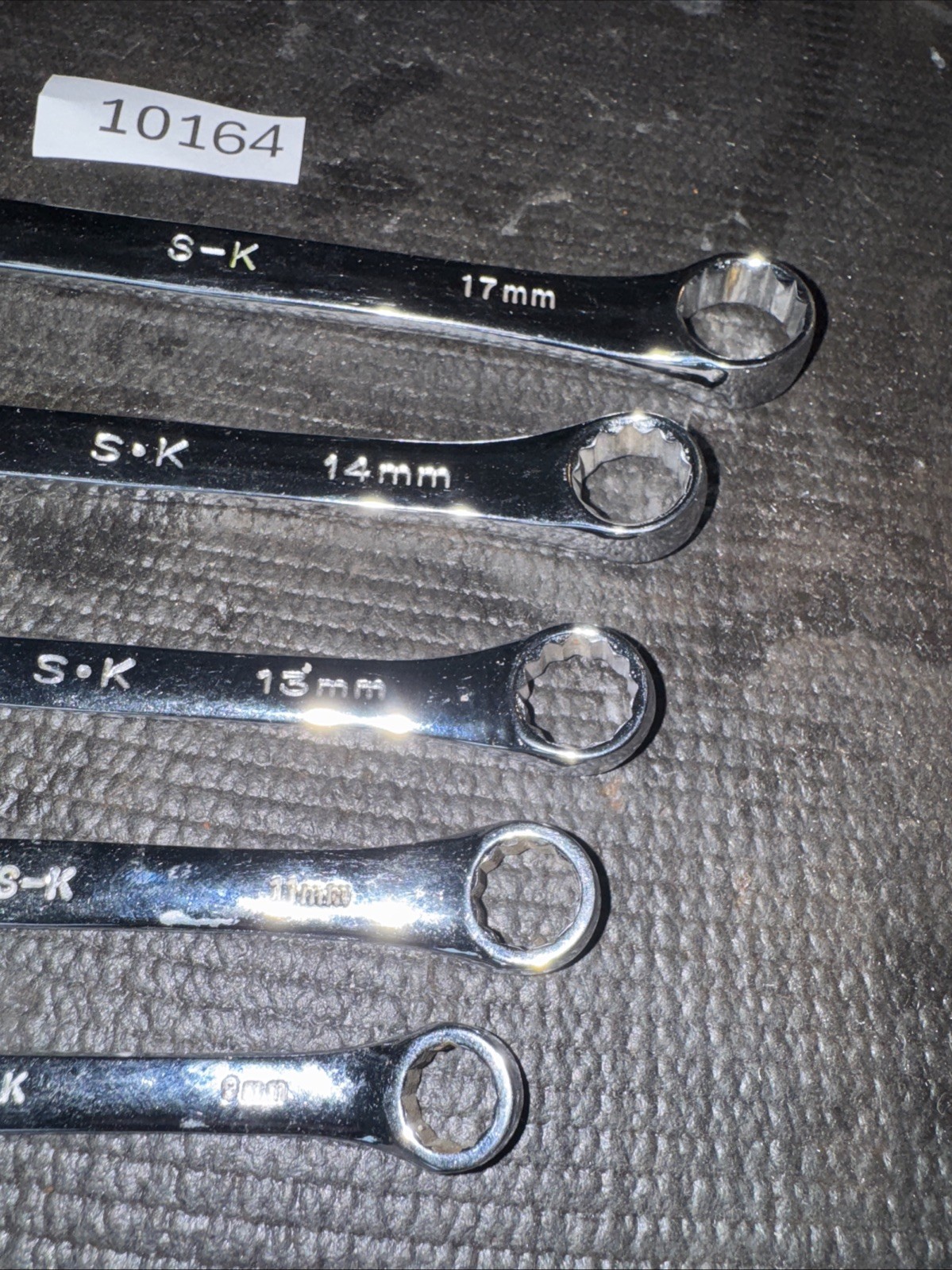 SK Tools USA S-K 5pc Full Polish Metric Combination Wrench Set 17/14/13/11/9mm
