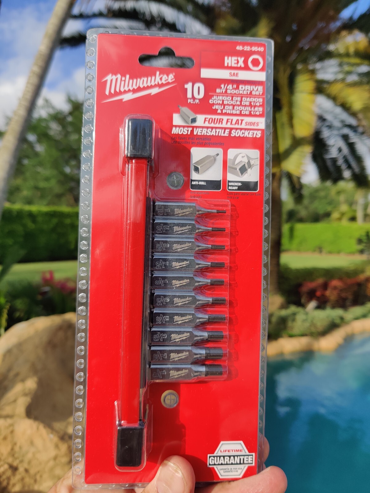 Milwaukee 48-22-9540 1/4″ Drive Hex Bit Socket Set – 10 PC ✅SEALED NEW ✅