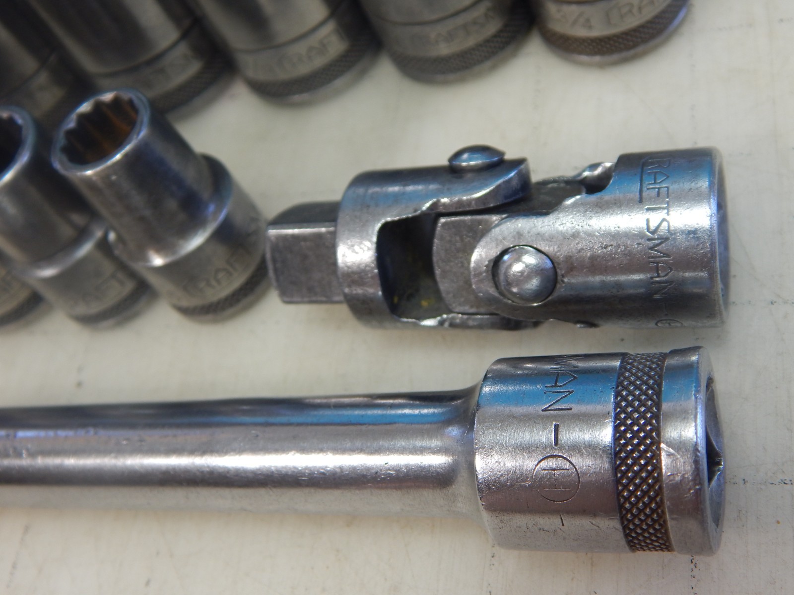 Vintage 1940’s Craftsman 1/2″ Dr. 16pc Socket Set, Breaker Bar, ALL -H- Series