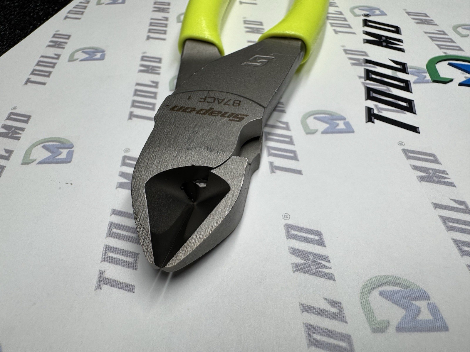 Snap-on Tools USA NEW HI VIS YELLOW Soft Grip 7″ Diagonal Cutter Pliers 87ACF