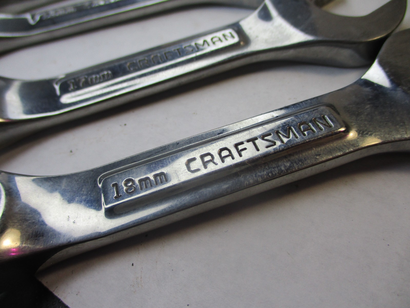 Craftsman 7pc Metric Stubby Combination Wrench Set 10mm 12-15 17mm & 19mm VV USA