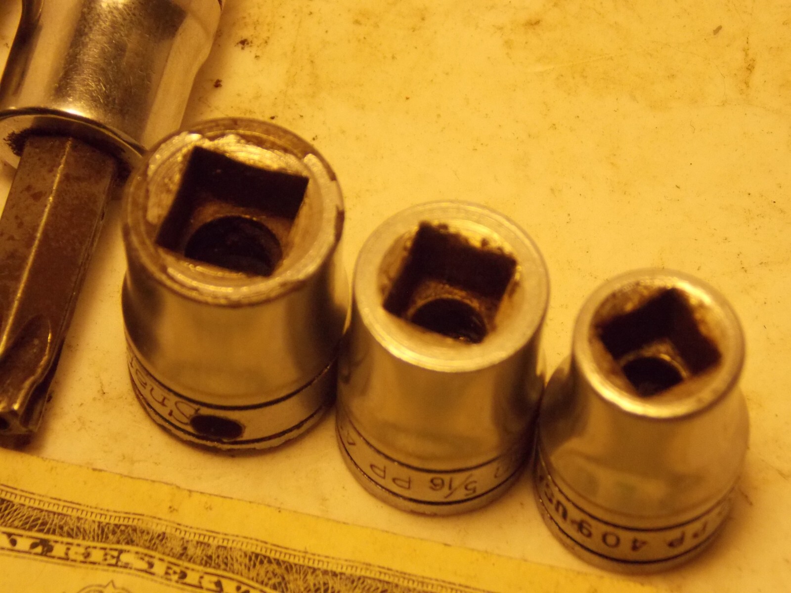 Snap on 3/8″ Drive Special Chrome Socket Singles 1/2 T50 Pipe Plug 3/8 5/16 9/32