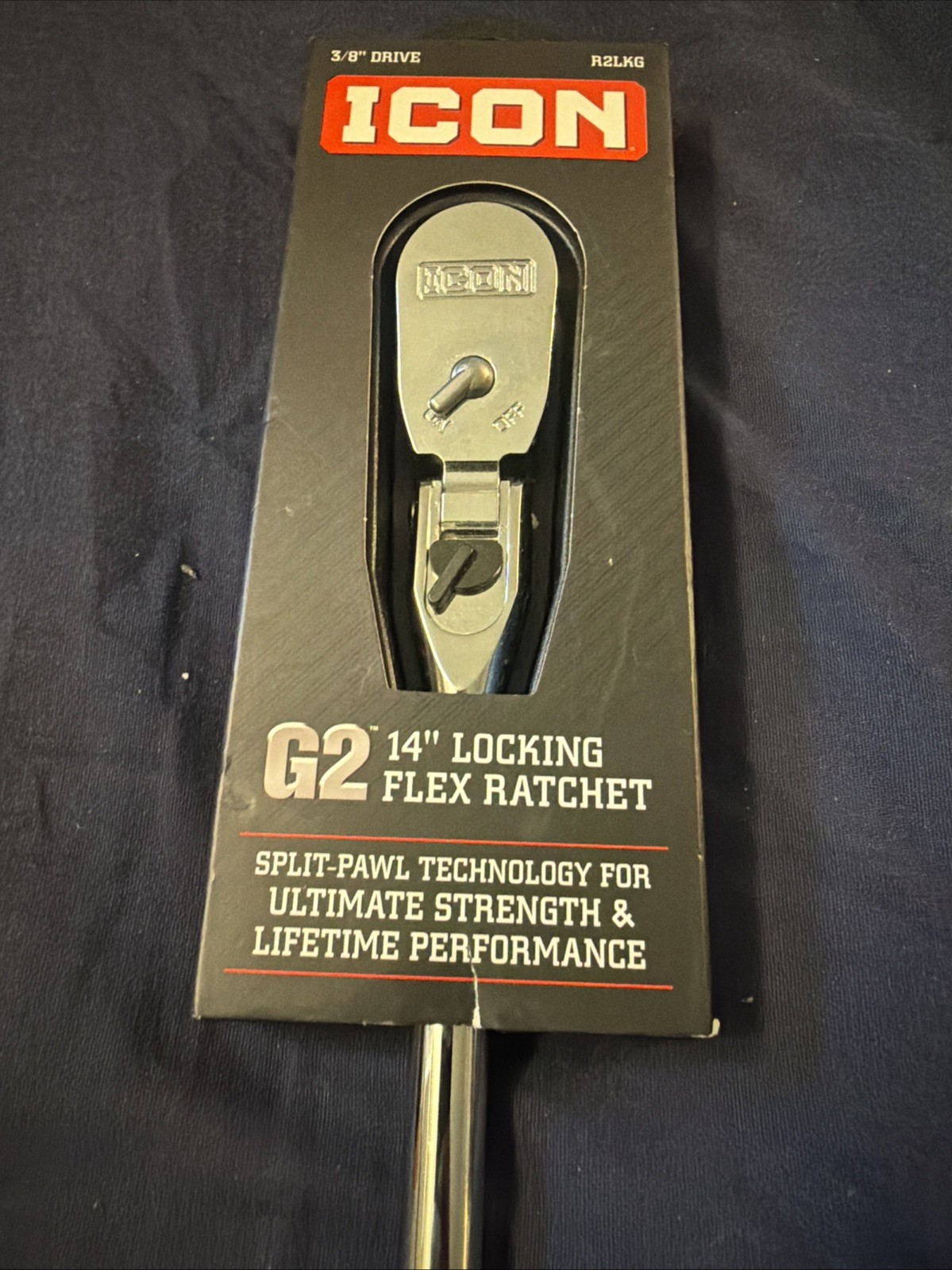 ICON 3/8″ Drive G2 14″ Locking Flex Ratchet (R2LKG) (70446)