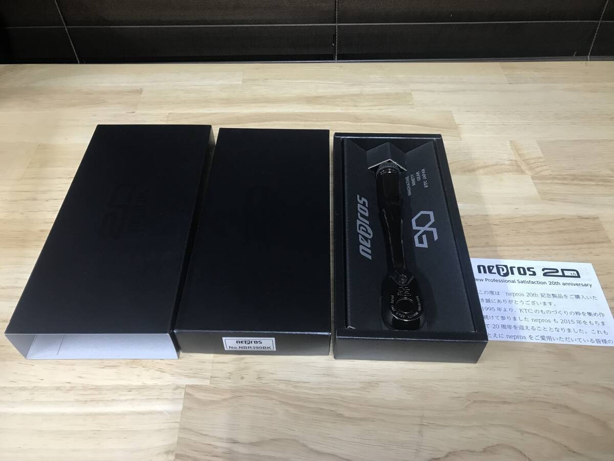 KTC nepros NBR390BK 20th limited 9.5sq. Ratchet handle ip black rare NEW JP