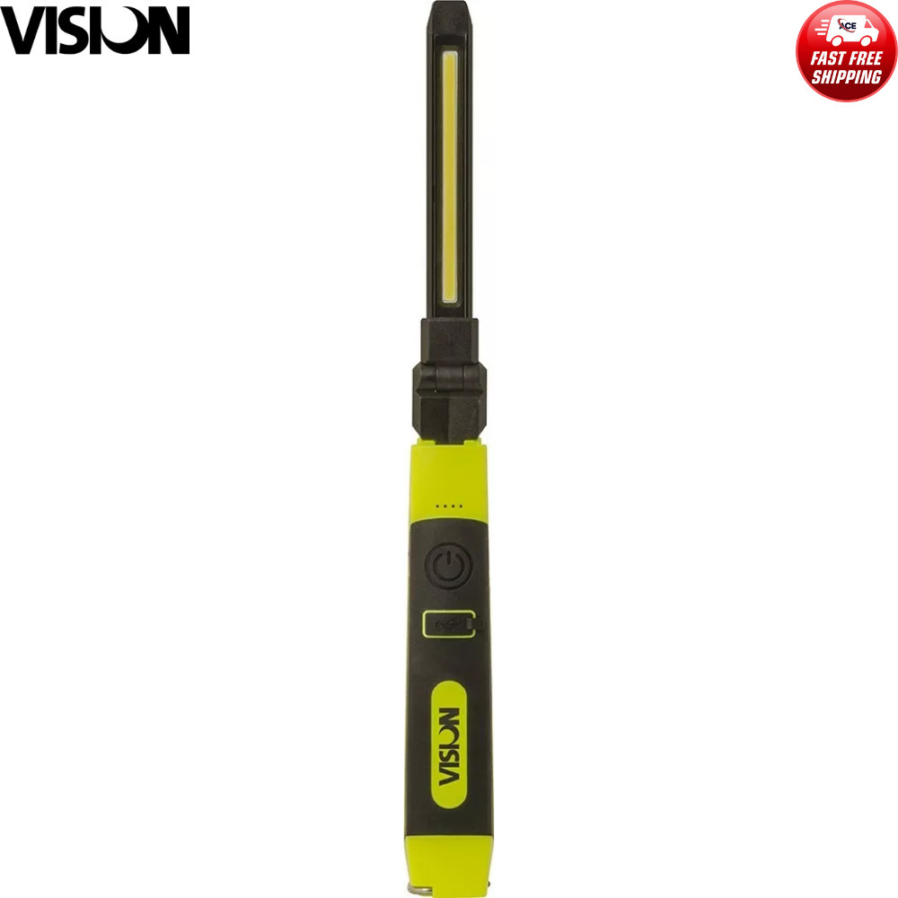 VISION Slimline COB LED Inspection Lamp EHL305 – Yellow/Black Hand Lamp IP20