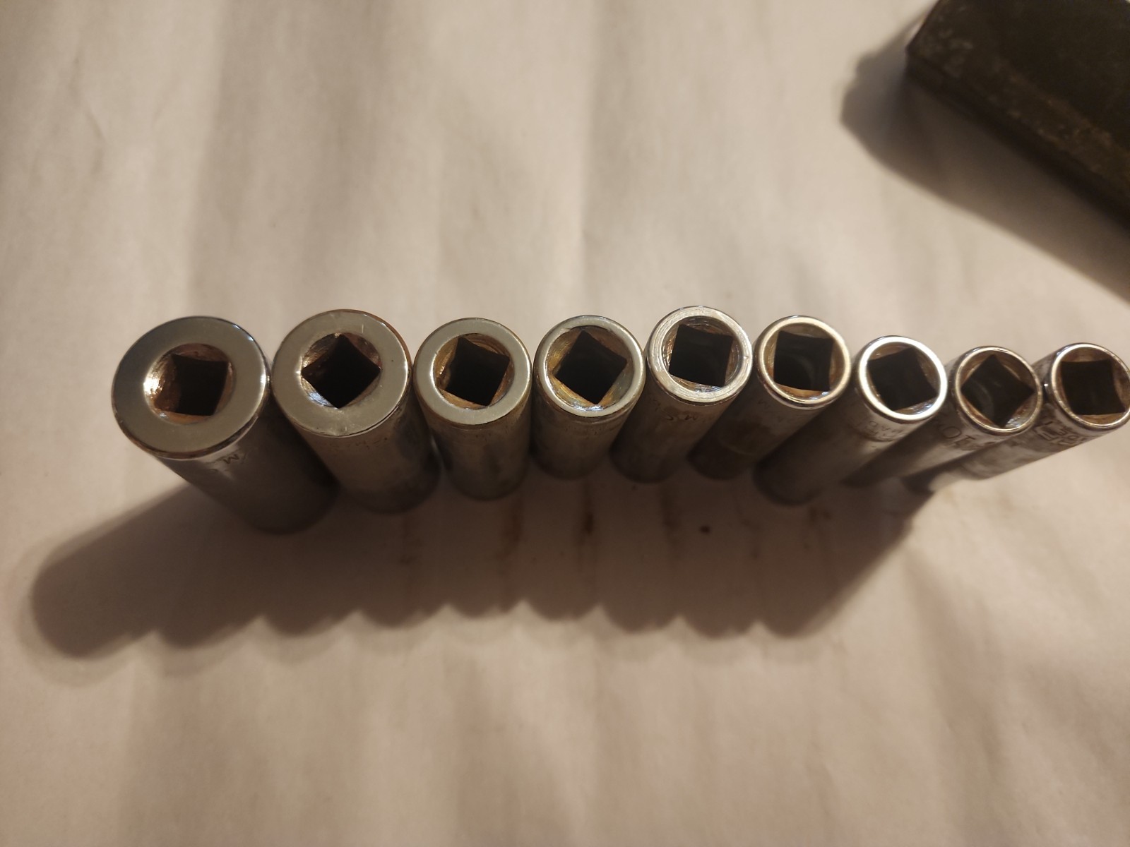 Craftsman V-Series 3/8-inch Drive 6-Point Metric Deep Socket Set Of 9 9-19mm