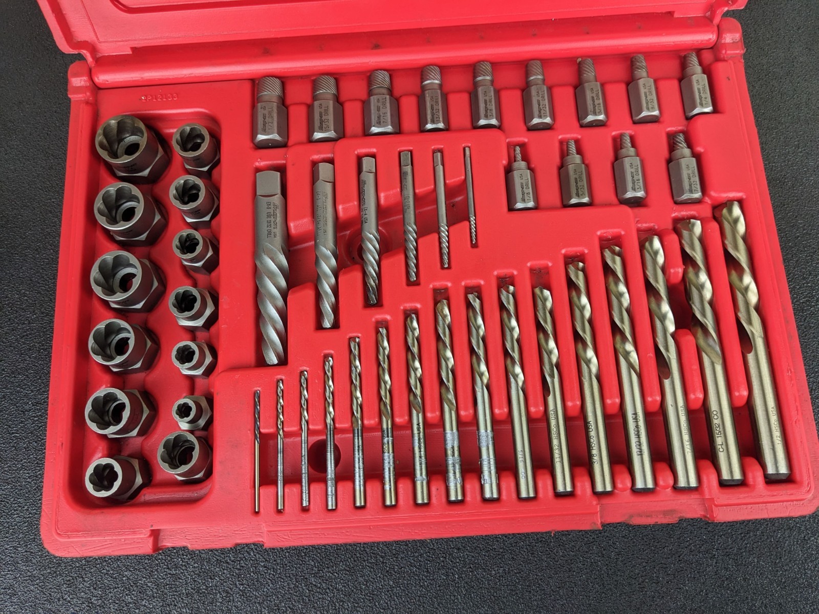 #bn708 Snap On Tools EXDMS48 48 Piece Master EXTRACTOR SET