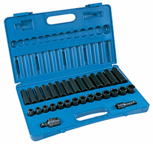 Grey Pneumatic 1430MRD 1/2″ Drive 30 Pc Deep / Standard Metric Impact Socket Set