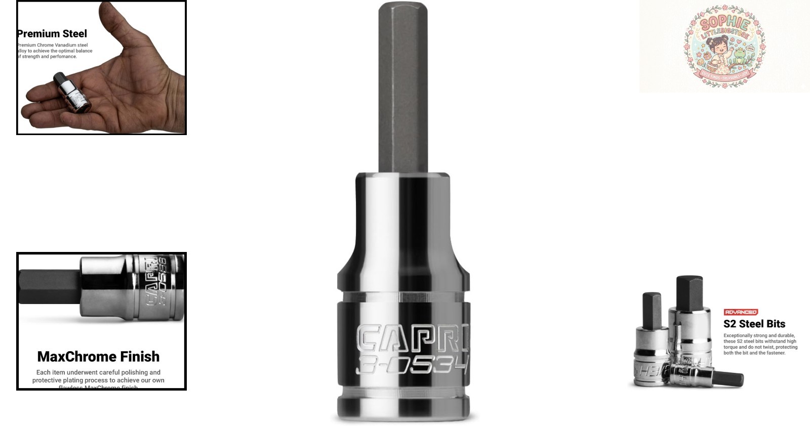 Versatile 4 mm Hex Bit Socket, 1/4-Inch Drive – Heavy Duty S2 Steel Construction