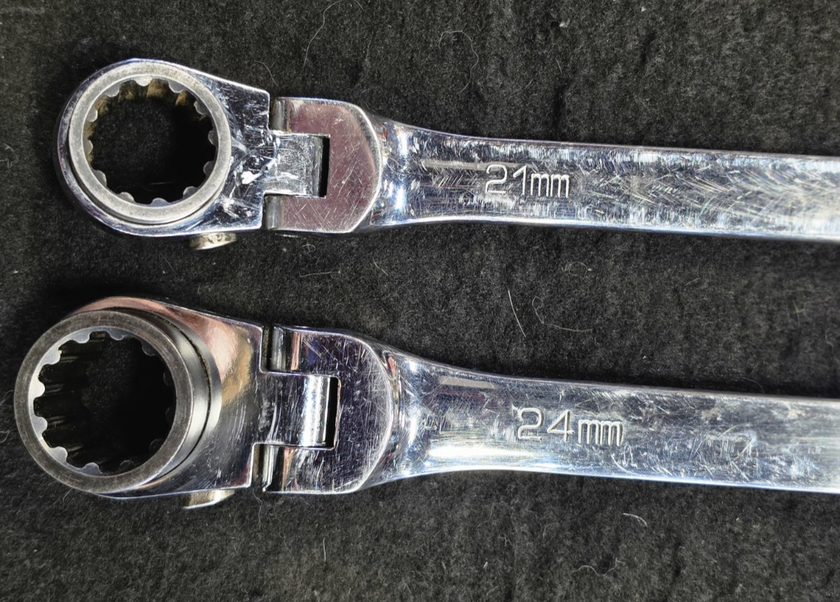 MATCO RRFXLM2122 & RRFXLM2425, METRIC,DOUBLE BOX FLEX RATCHETING WRENCH, PAIR