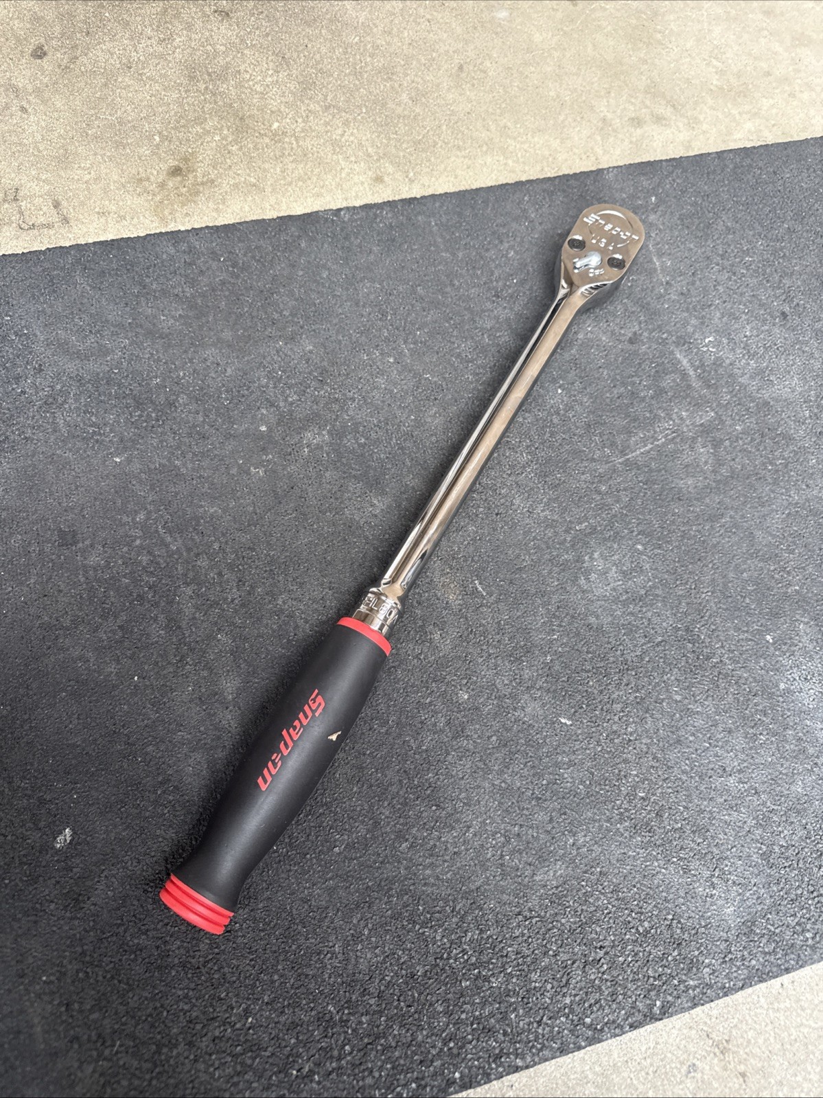 For Snap-on Tools USA NEW RED 1/2″ Drive Soft Grip Long Handle Ratchet SHL80A