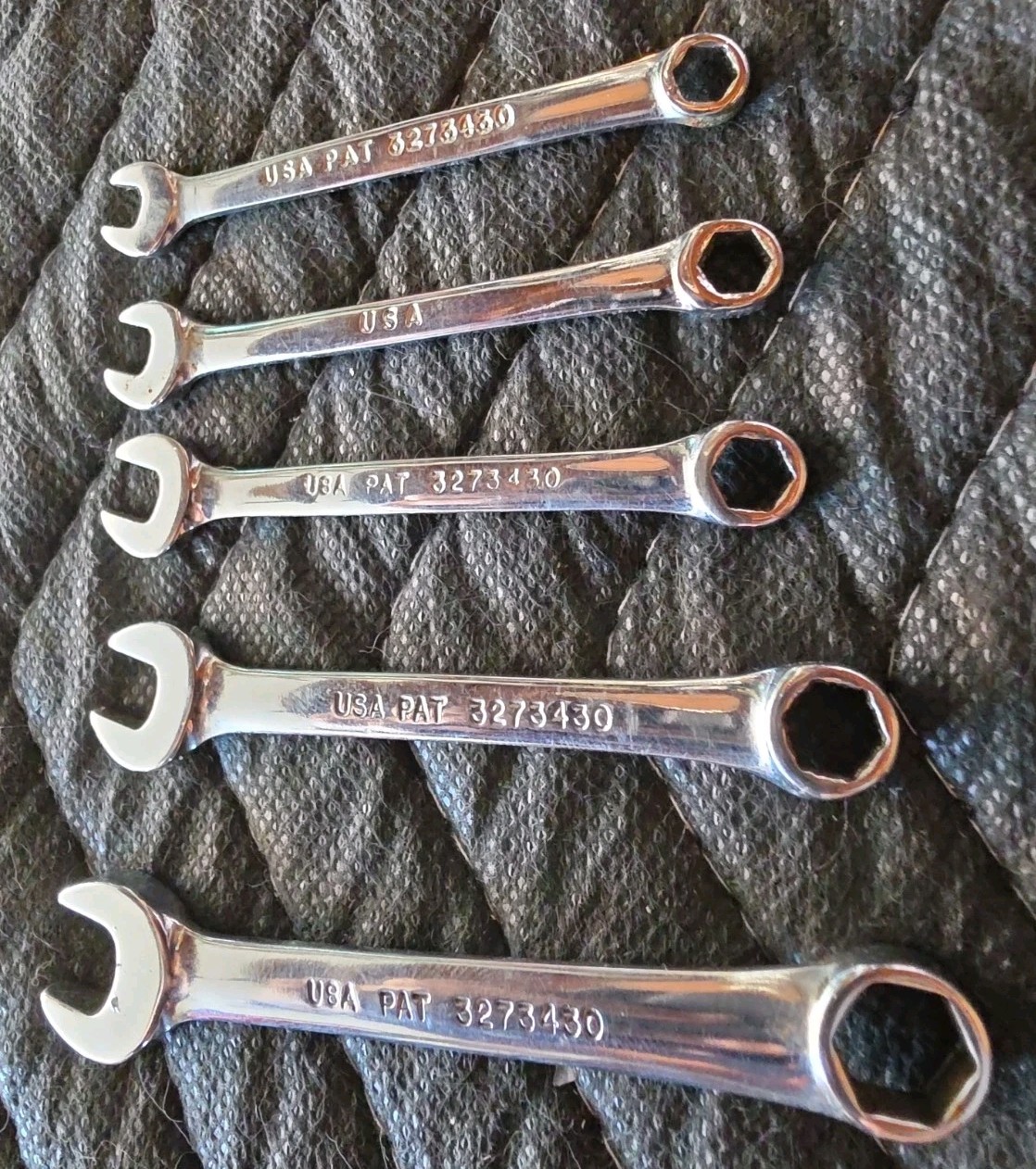 (6) Snap-on Midget Combination 6pt Wrenches 5mm, 5.5mm, 6mm, 7mm, 8mm, 9mm