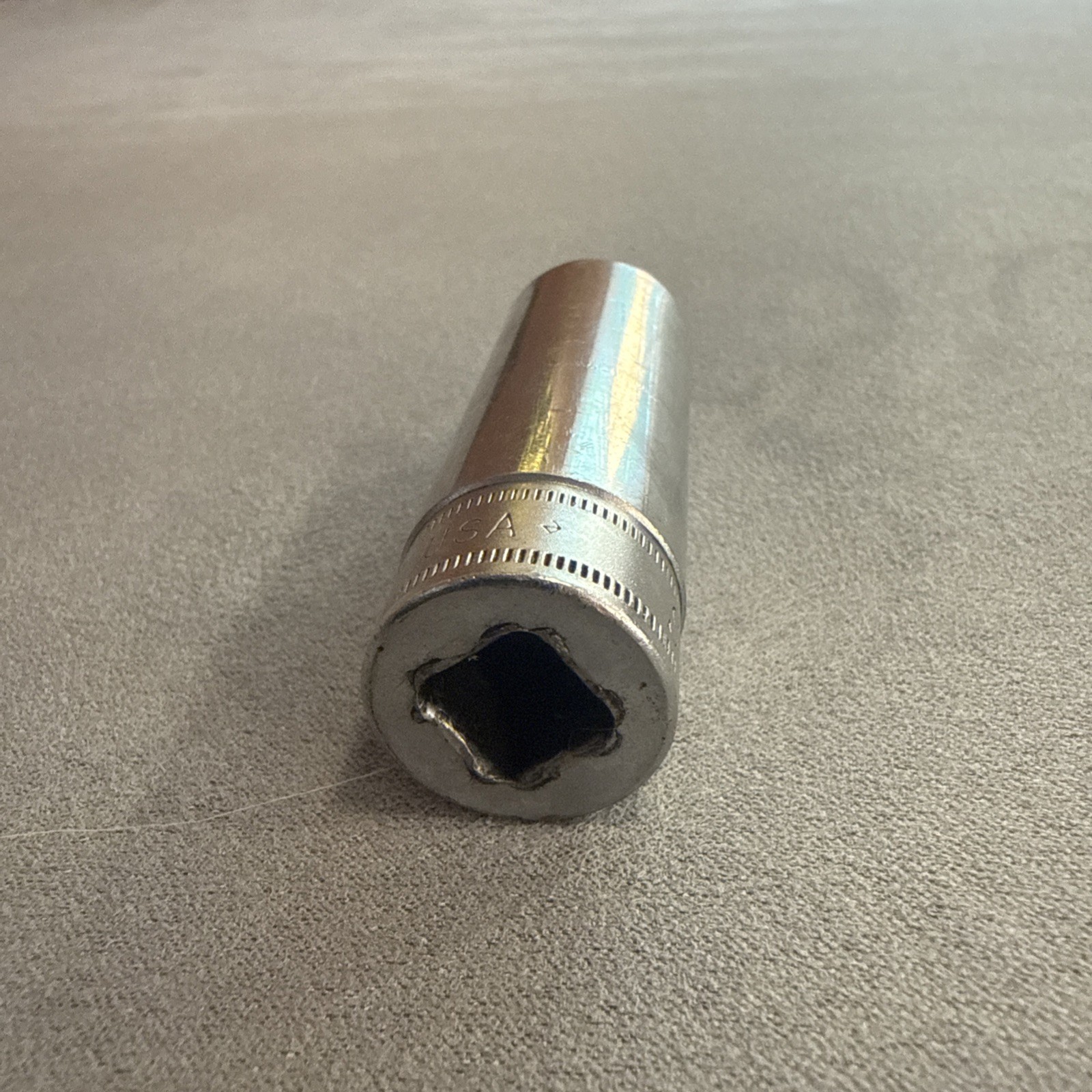 Snap-on Tools Vintage 17mm Deep Socket 3/8″ Drive 6 Point SFSM17 USA