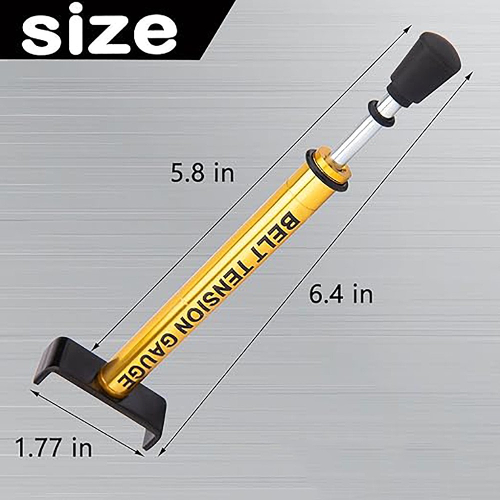 10 Lb Belt Tension Gauge Metal Universal Motor Belt Replacement for Accurate Mot