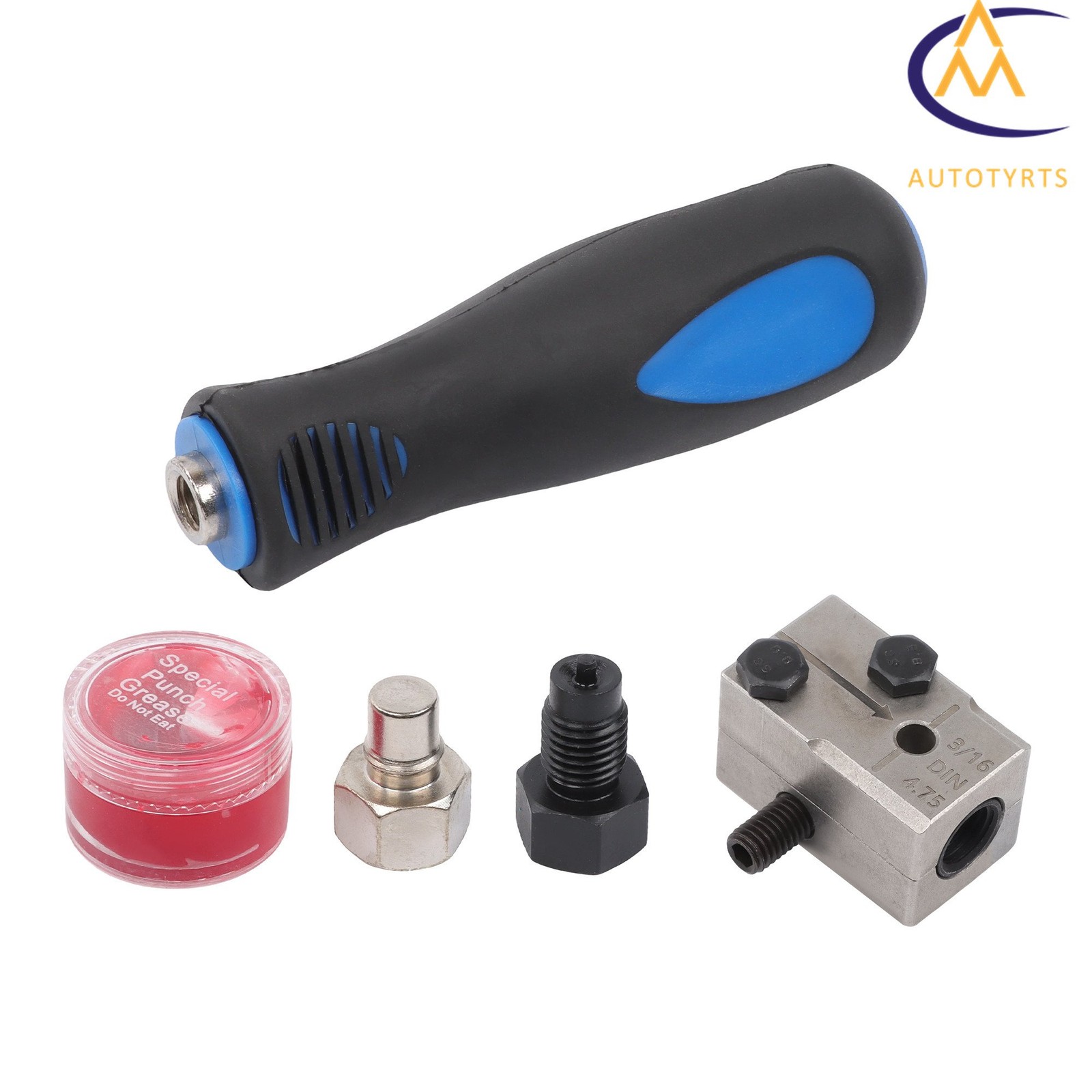 3/16in Automotive Brake Line Flaring Kit 45° Single Flare Tool Handheld