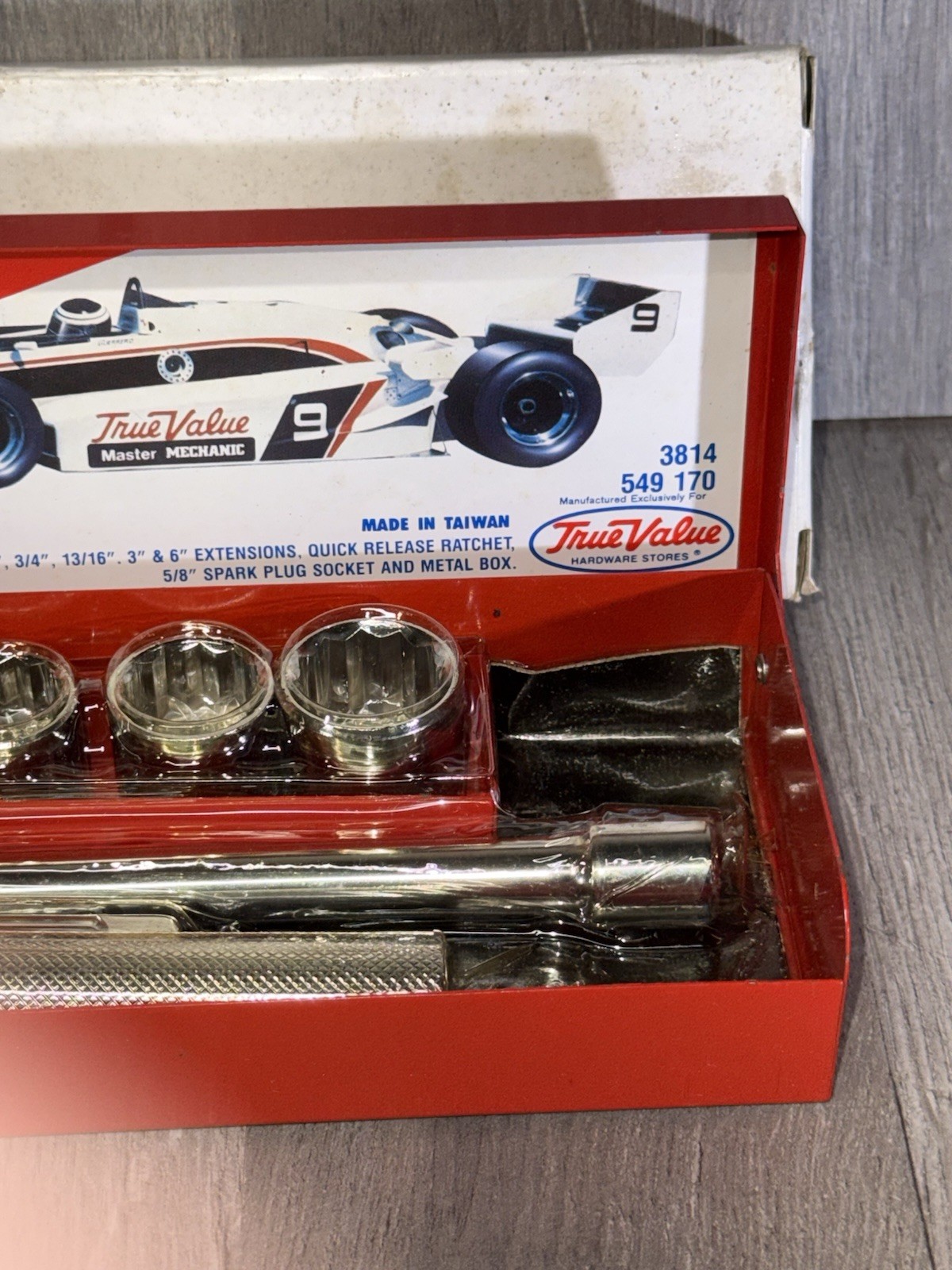 Vintage Master Mechanic 1/2″ Drive Socket Wrench Set – 12 Pieces Made in Taiwan
