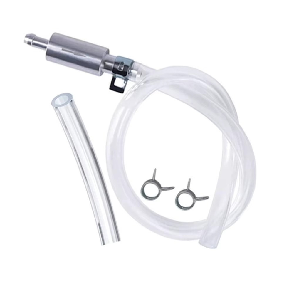 Brake Bleeder Hose, One Way Check Valve Tube Bleeding Tool Kit Silver US