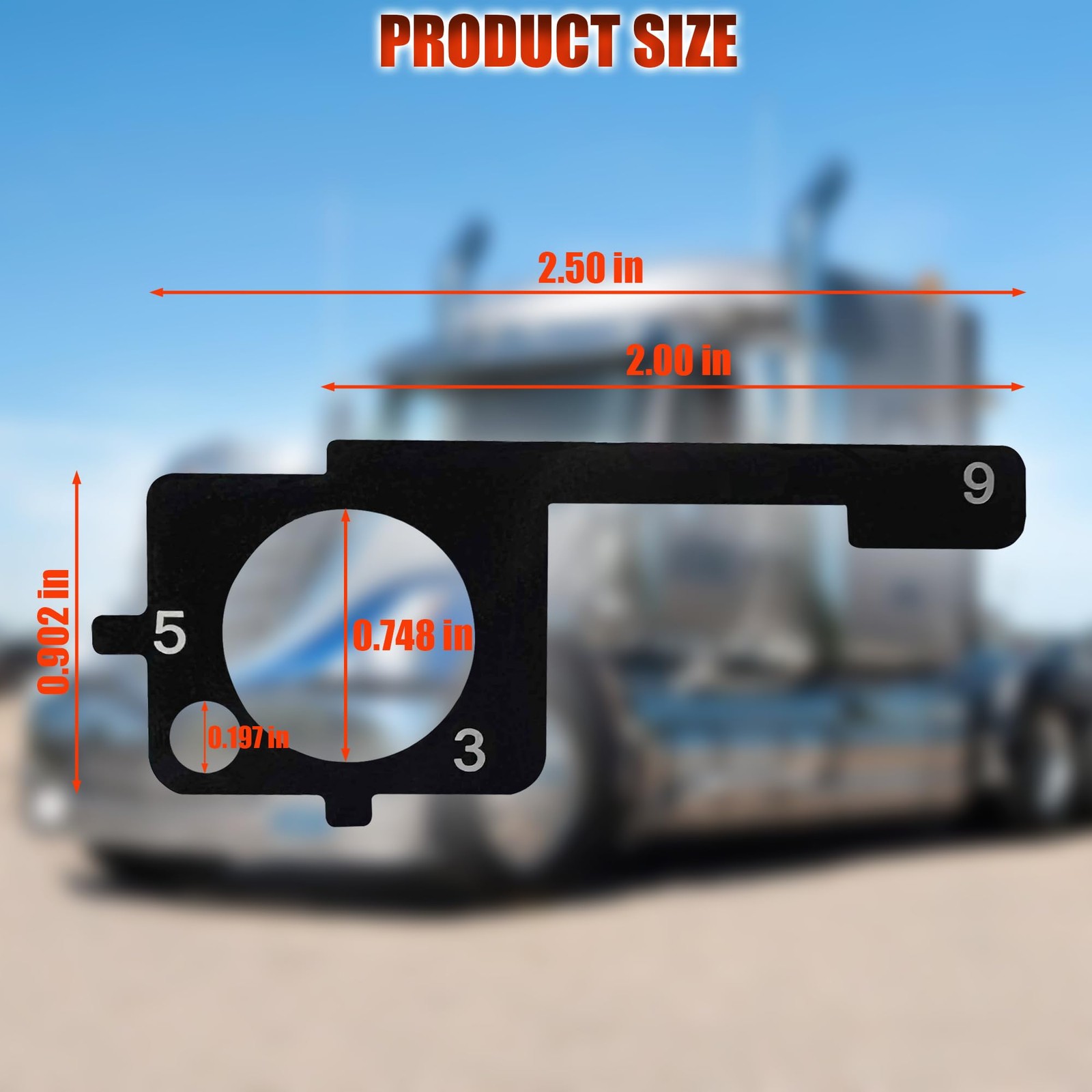 4-in-1 Truck Pre-Trip Inspection Tool for Brakes Tires & Windshield