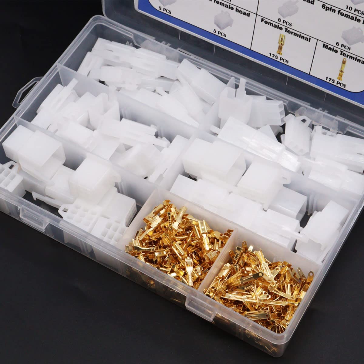 432pcs Automotive Electrical Wire Connectors Kit 1 2.8mm 2 3 4 6 9 Pin