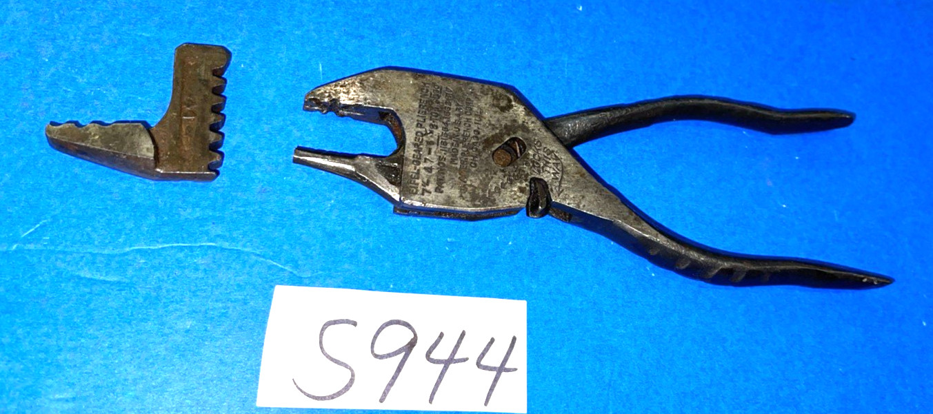 EIFEL TOOLS VINTAGE GEARED PLIERENCH 7 INCH 1 EXTRA HEAD