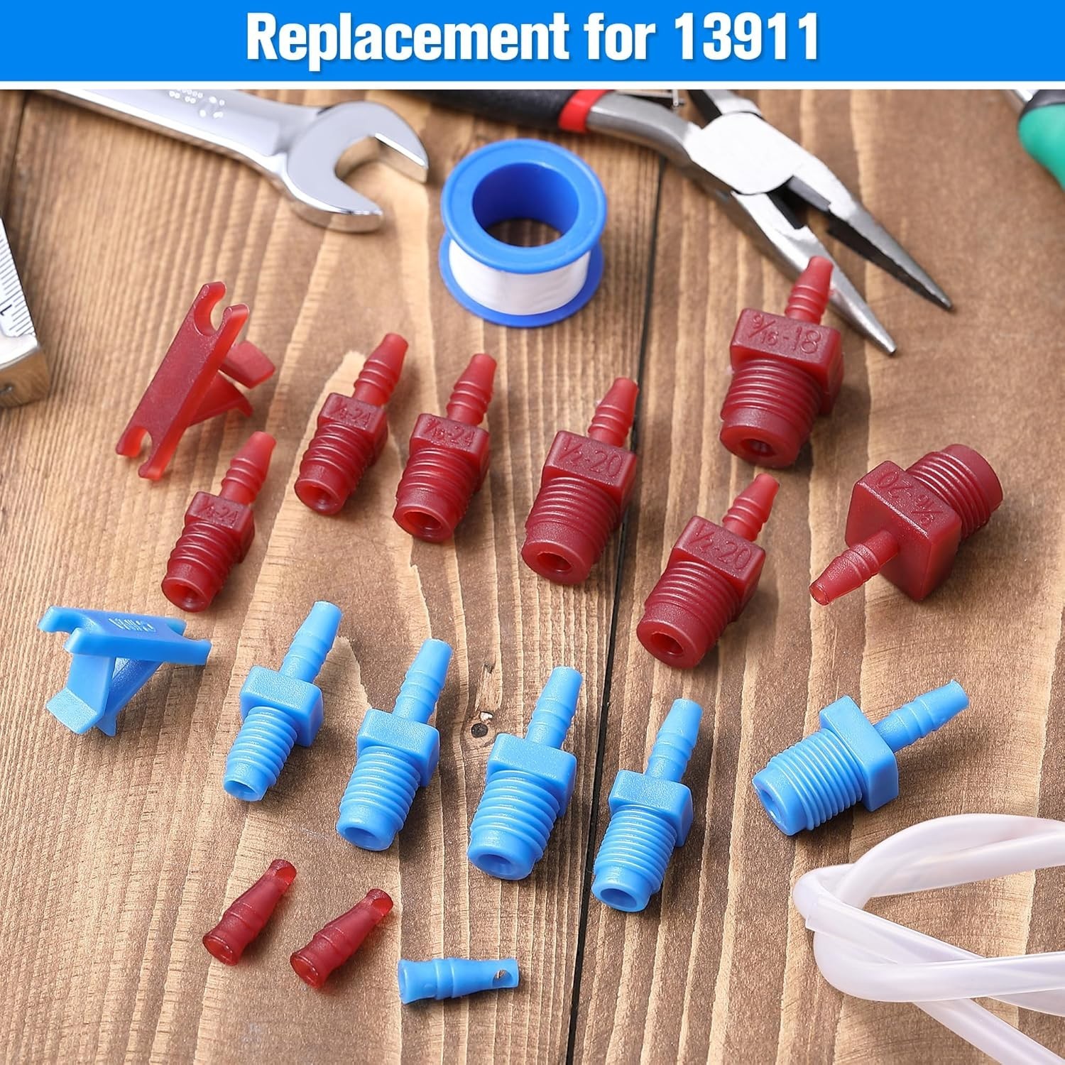 Master Cylinder Bleeder Kit – Complete Universal Fit with Clear Hose & PTFE Tape