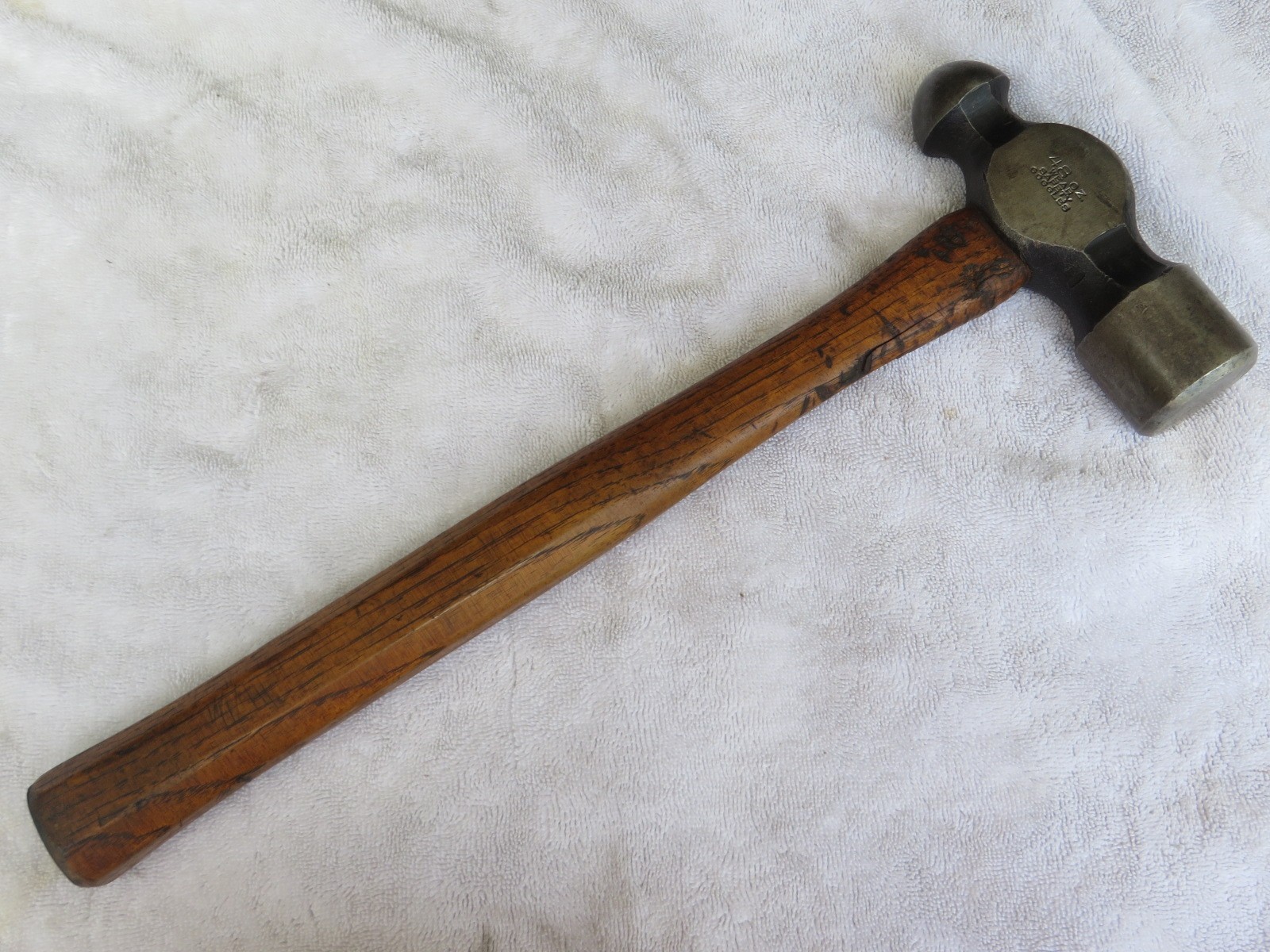 Snap-On Ball Peen Hammer BP 248 USA 48 oz Octagonal Handle Vintage Mechanic Tool