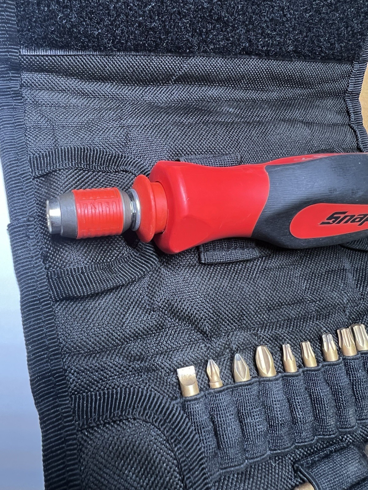 Snap-on SGDQ6 Spring Loaded Extending Screwdriver With Multi Bit Set And Case