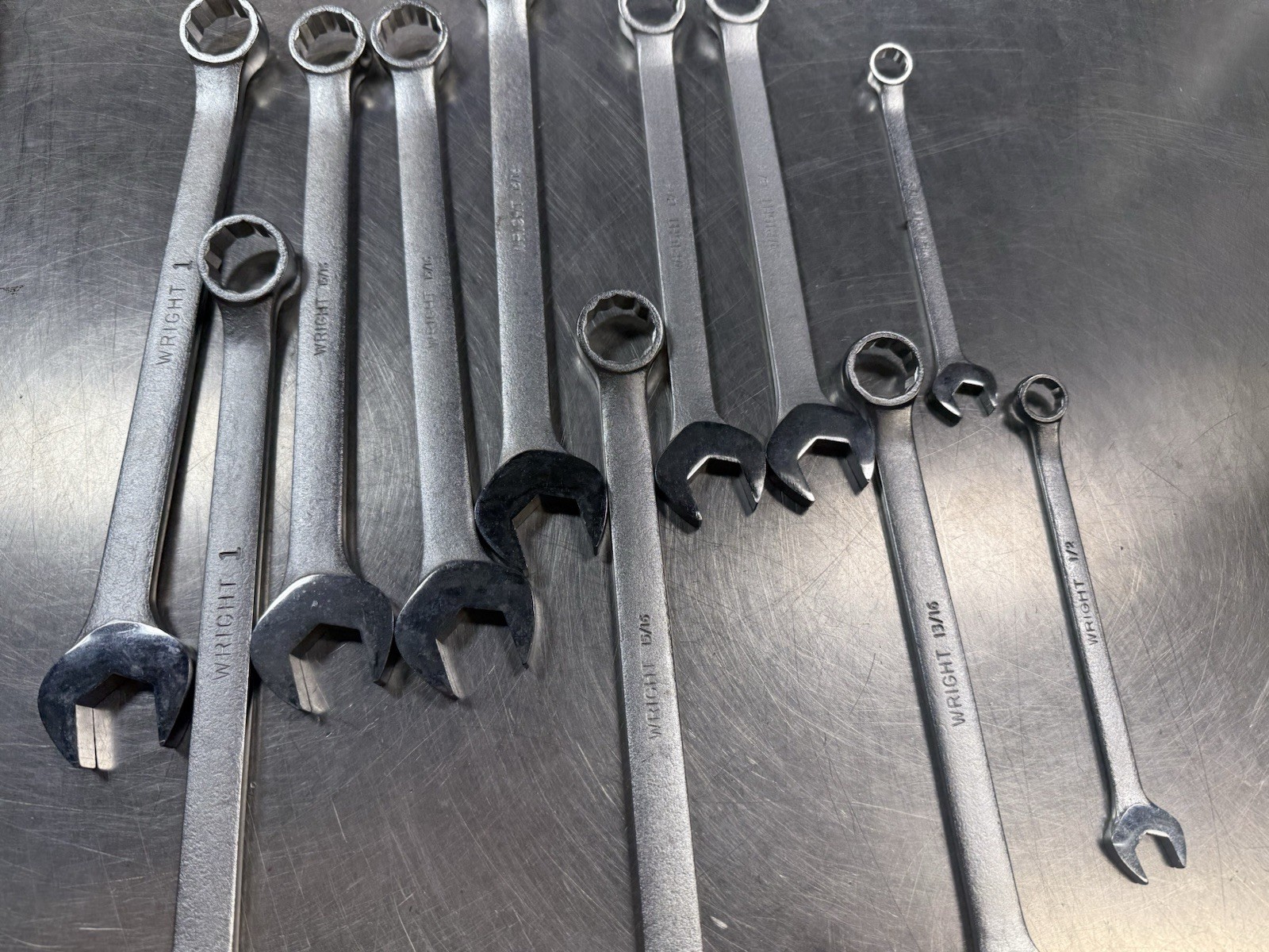 NEW! Wright Tools 11pc SAE Combination Wrenches Mixed Set 1/2″ to 1″ Made in USA