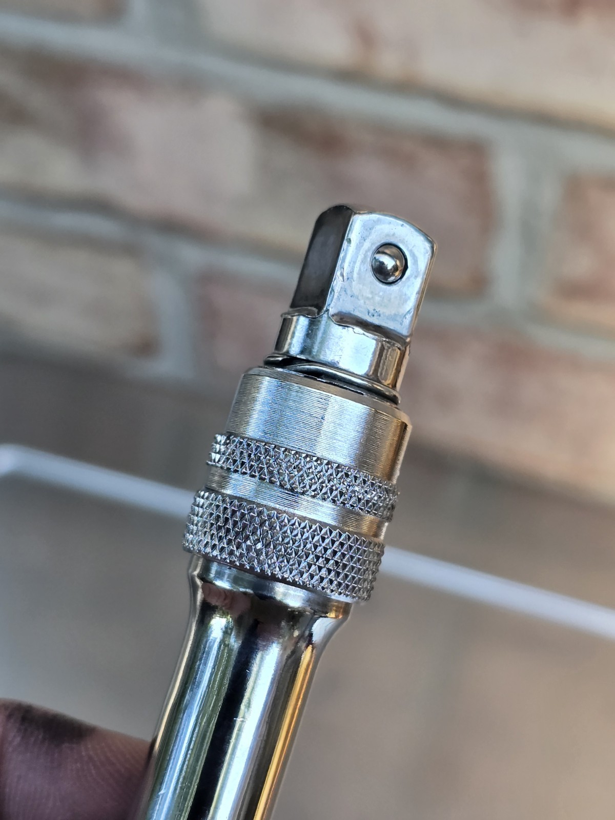 Snap-on 3/8″ Drive 3″ Locking Knurled Extension, Part# FXKL3A