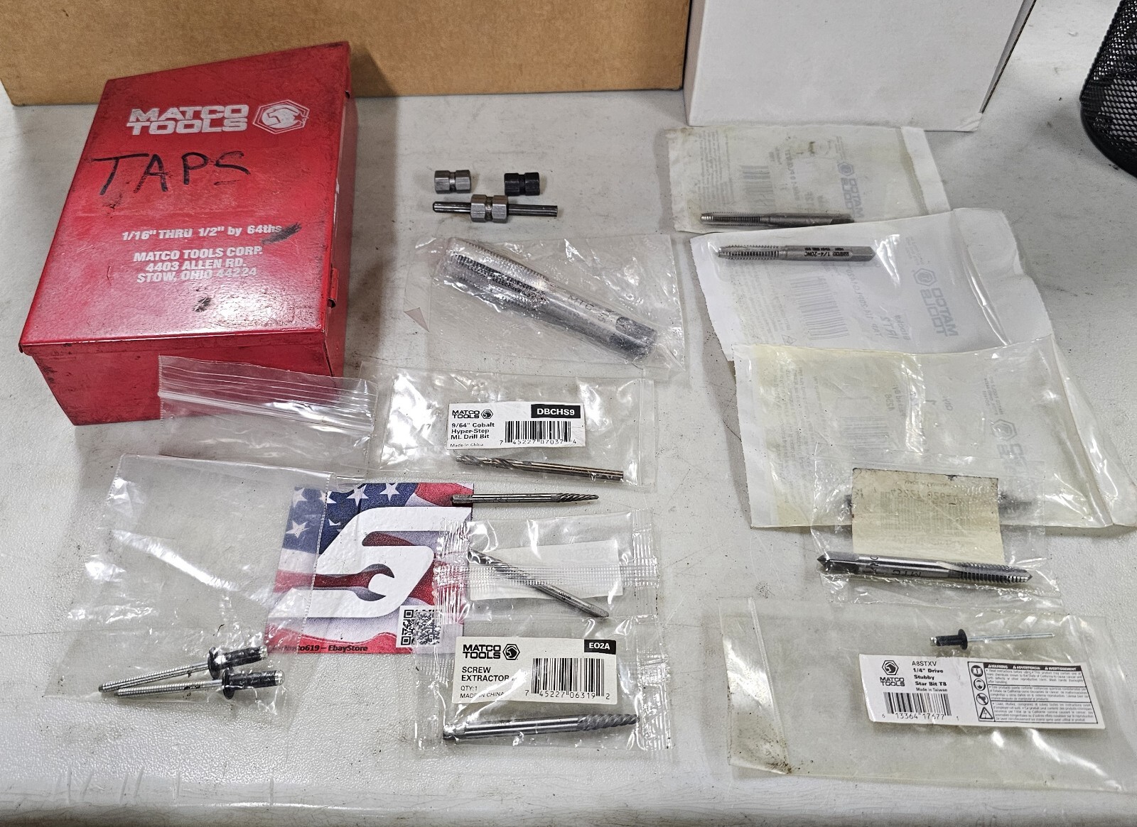 MATCO TOOLS Screw Extractors / Tap Bits Lot