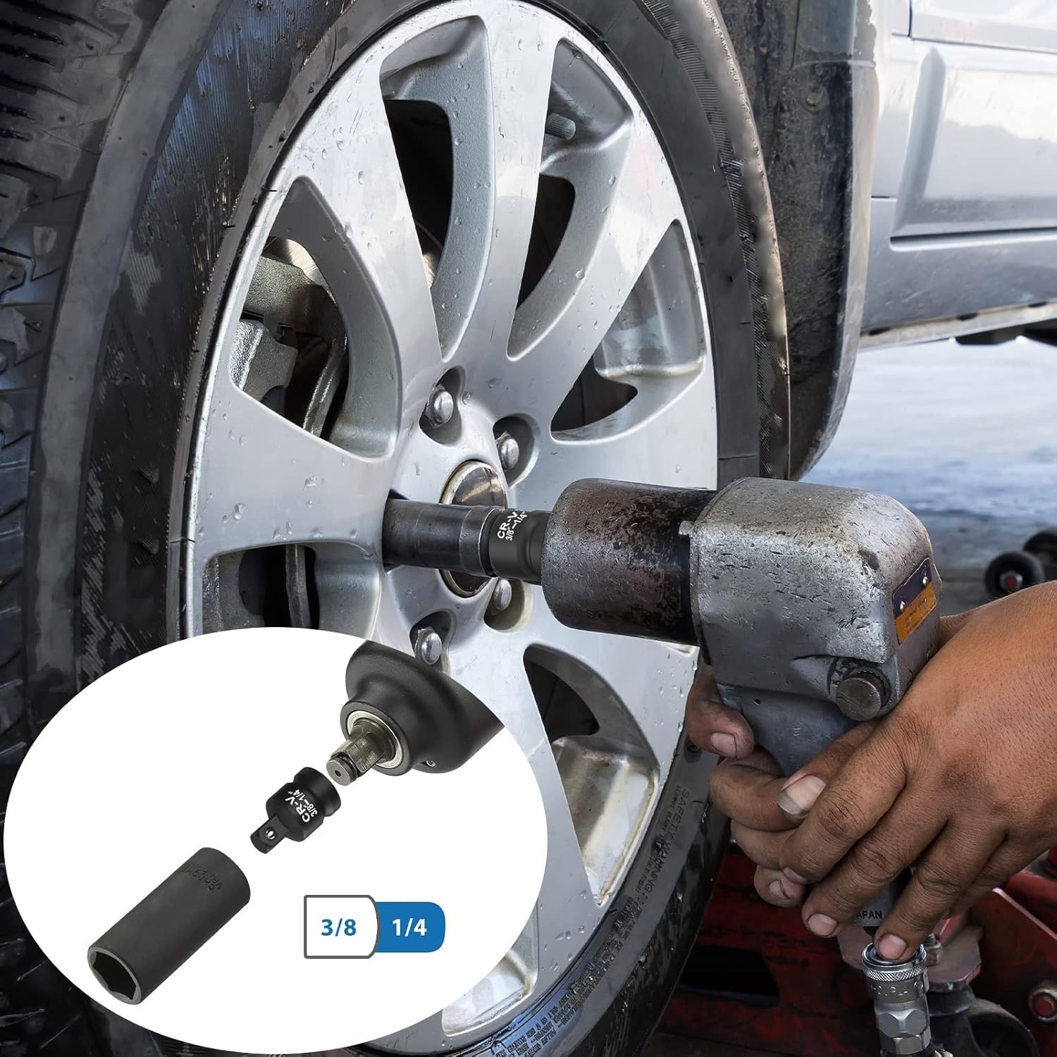 Professional 8-Piece Impact Adapter Set – High-Quality Steel with Storage Case