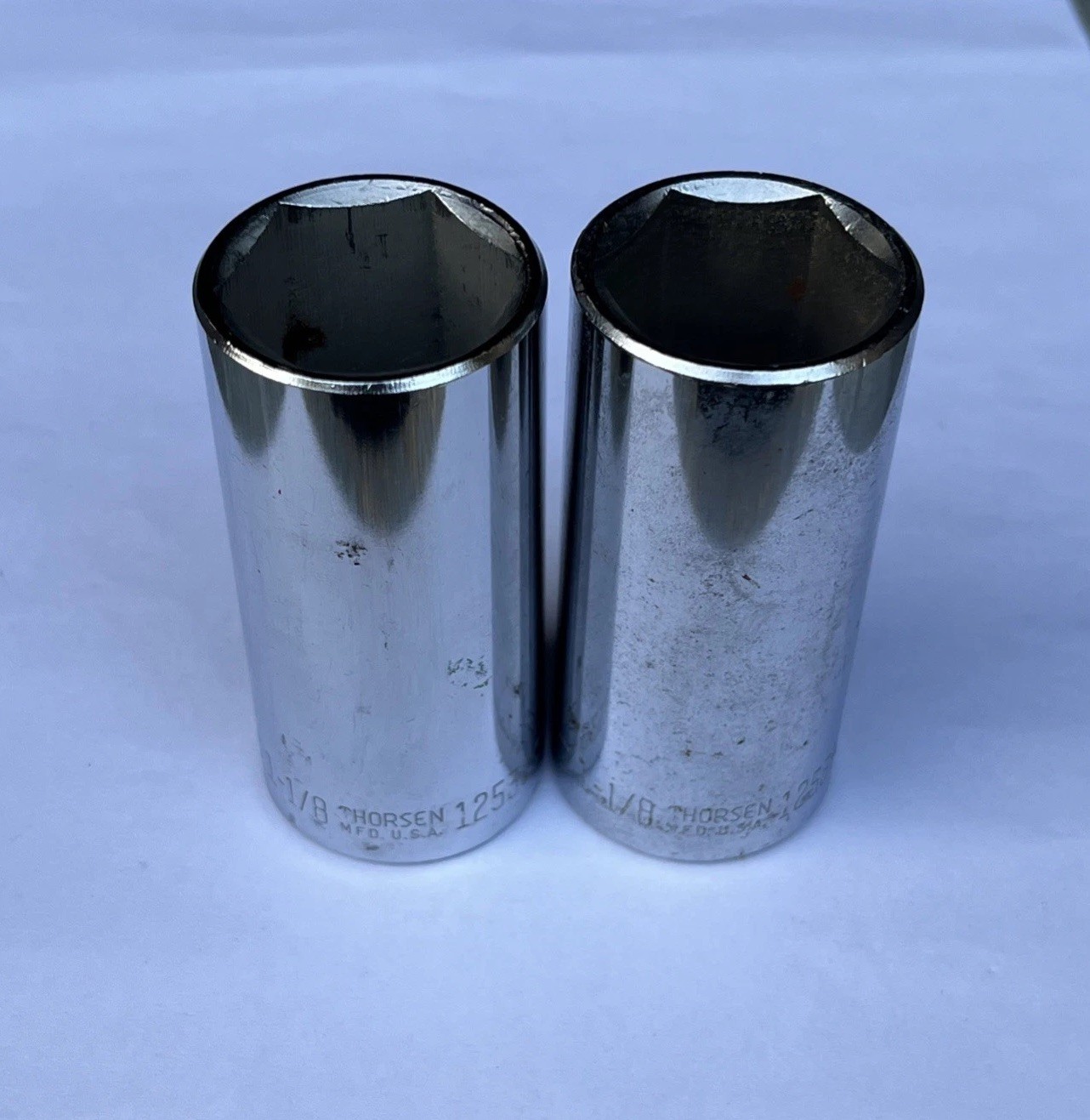 2 VTG Thorsen Extended 1-1/8” – 1/2” Square Drive 6 Point Socket SAE #12536 USA
