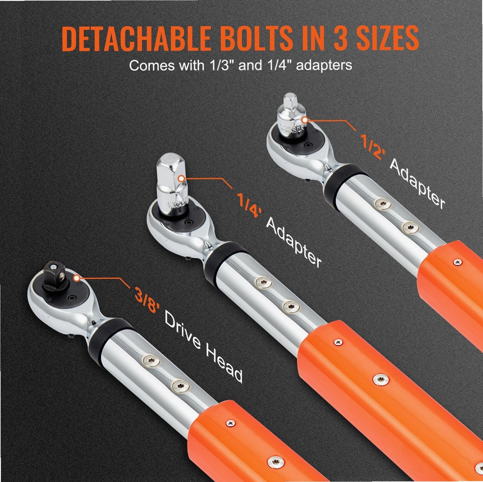 3/8 Drive Digital Torque Wrench ±2% Precision 3 Operating Modes