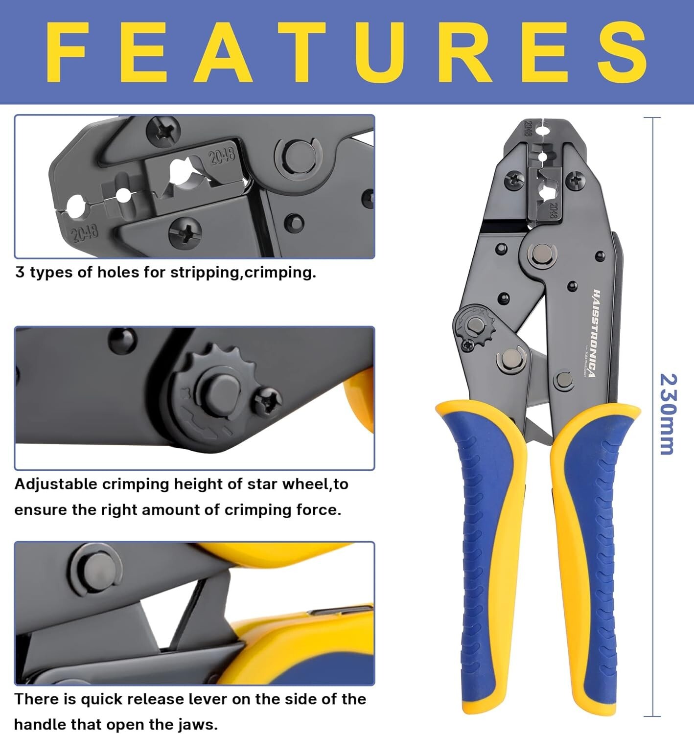 Heavy-Duty Crimping Tool for 8.5mm Spark Plug Terminals – Durable & Reliable