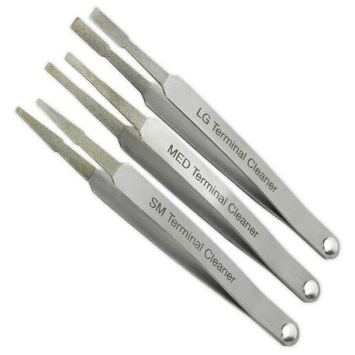 3Pcs Car Terminal Cleaner Tool Kit Fit for Spade Pin Electric Connector Tweezer