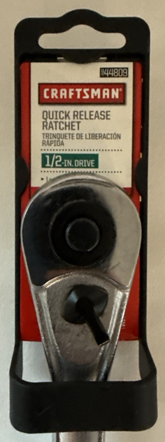 Sears Craftsman Quick Release Ratchet 1/2″ Drive 44809 NOS Free Shipping
