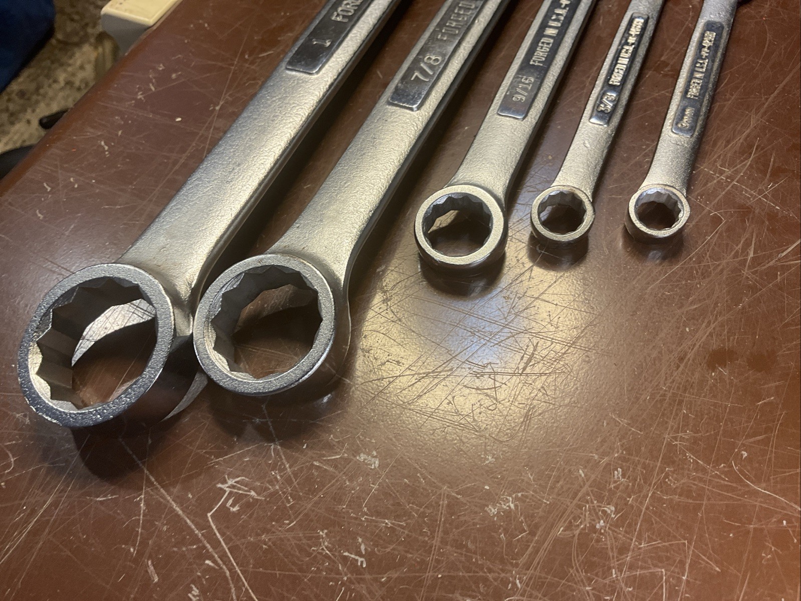 5 PC Craftsman USA Combination Set 9mm, 3/8”, 9/16”, 7/8”, & 1″ 44705 – 42913