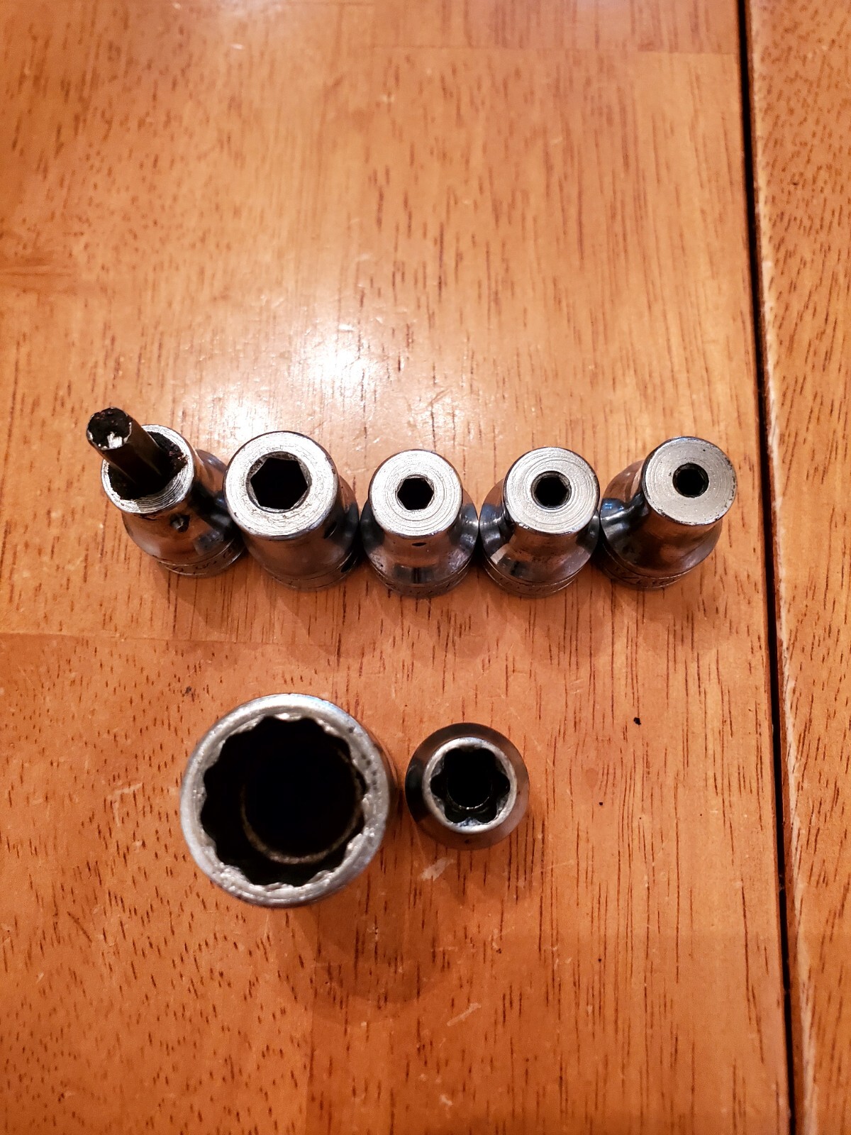 Snap On 3/8″ 1/2″ Drive Hex Socket Holders Misc Sockets For Parts Or Repair Only