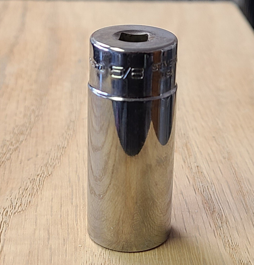 🏴 Snap-On stm20a 1/4″ drive 5/8 sae deep 6 point chrome socket 🦅USA
