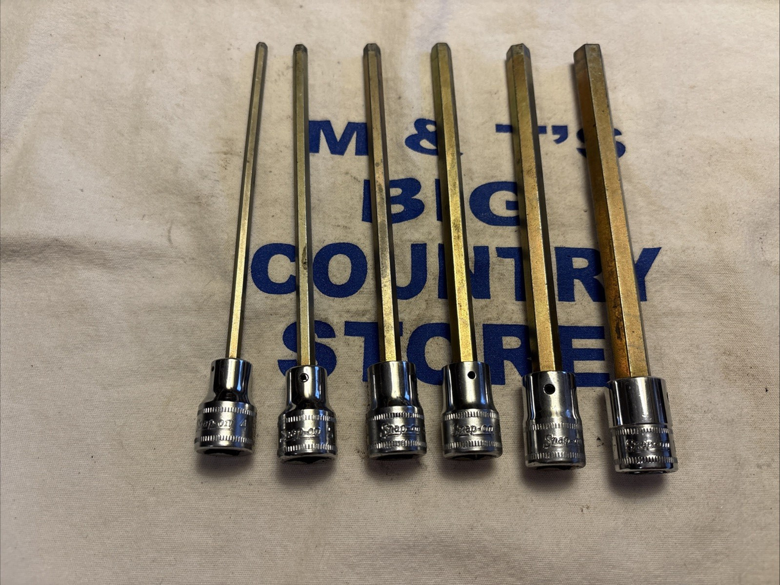 Snap-on USA 3/8″ Drive 6pc Metric Extra-Long Hex Bit Socket Driver Set 206EFAML