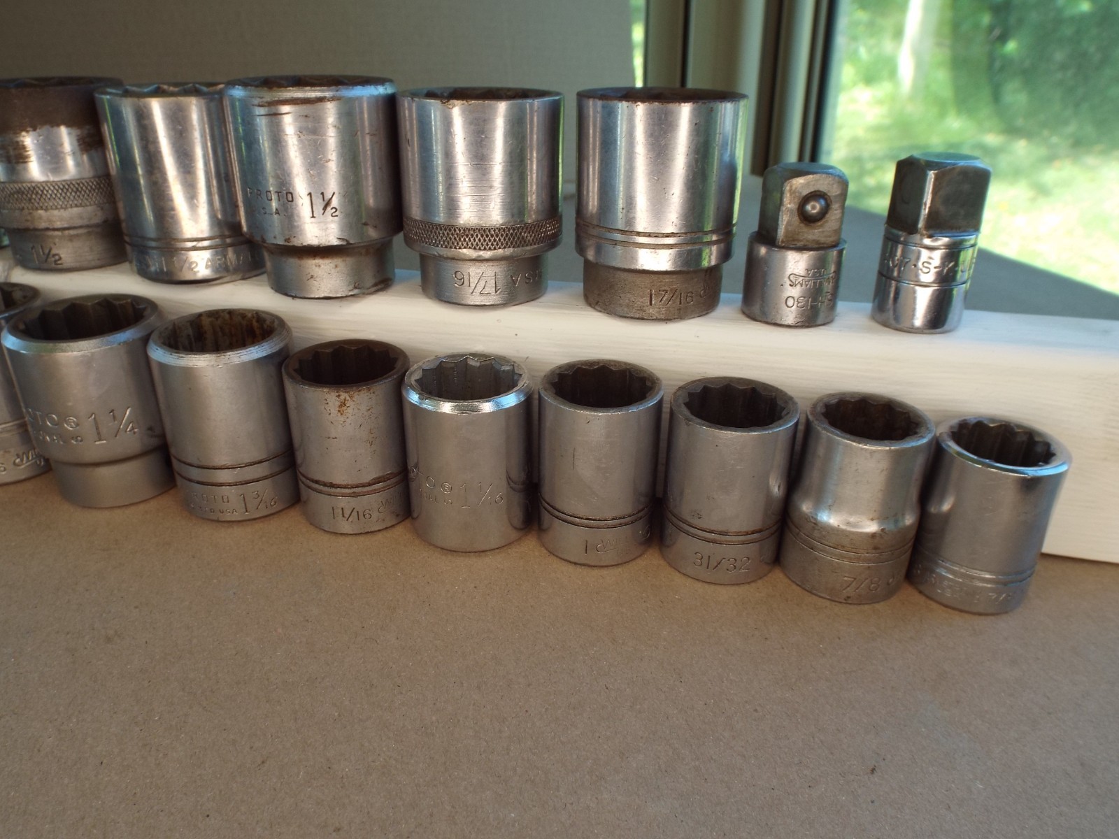 VTG 25 Pc 3/4″ Dr USA Socket Williams Proto Bonney Etc.. 7/8 – 1-5/8 Work (Read
