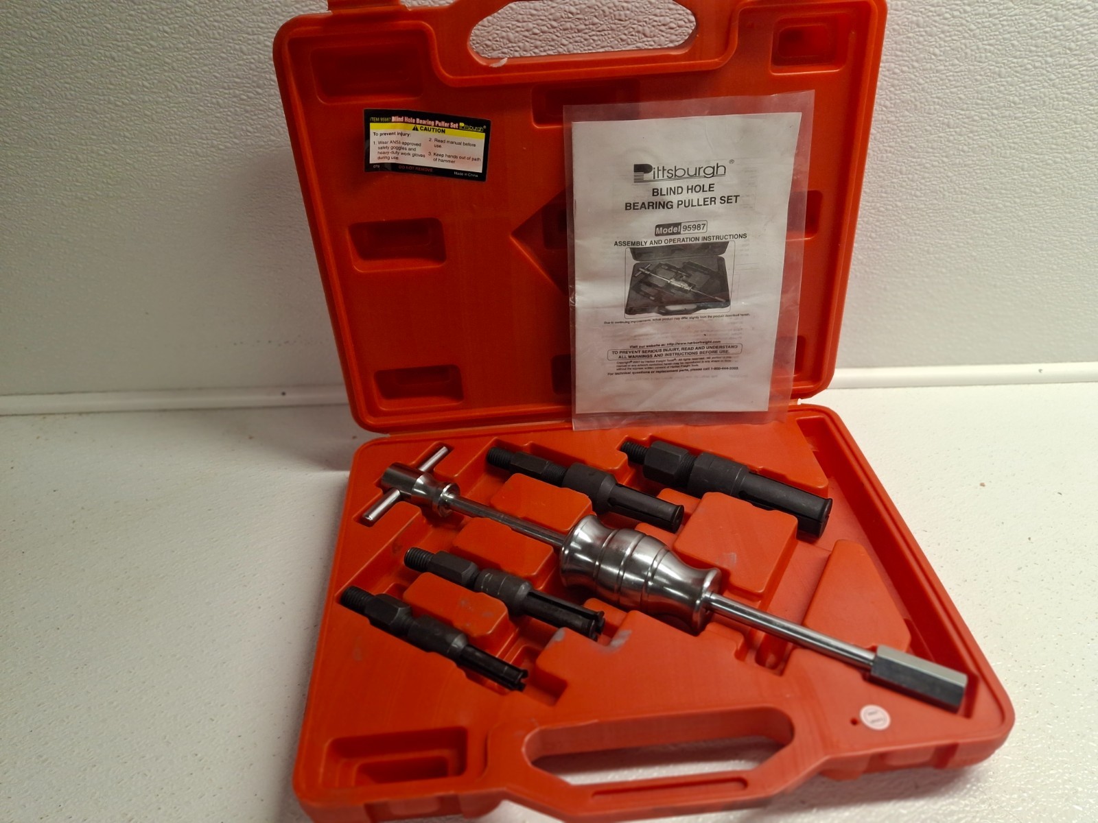 Pittsburg Blind Hole Bearing Puller Kit Set