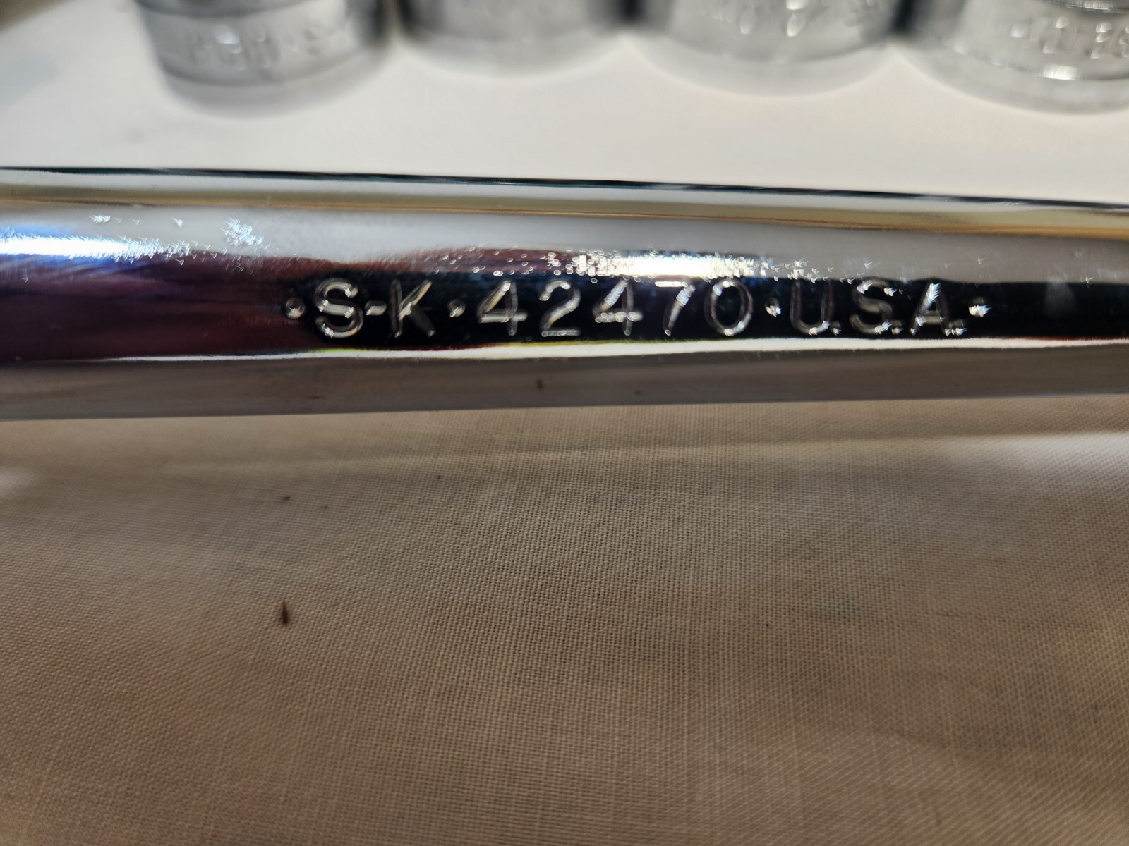 S-K Tools 1/2″ Socket Set 12 Point Chrome 6 Point Impact Ratchet and Box