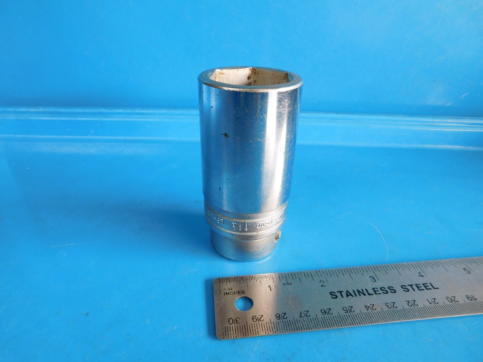 USED, SNAP ON TOOLS ( 1-1/4 IN ) DEEP 3/4 IN. DR. 6 PT. SOCKET, PART #LS402