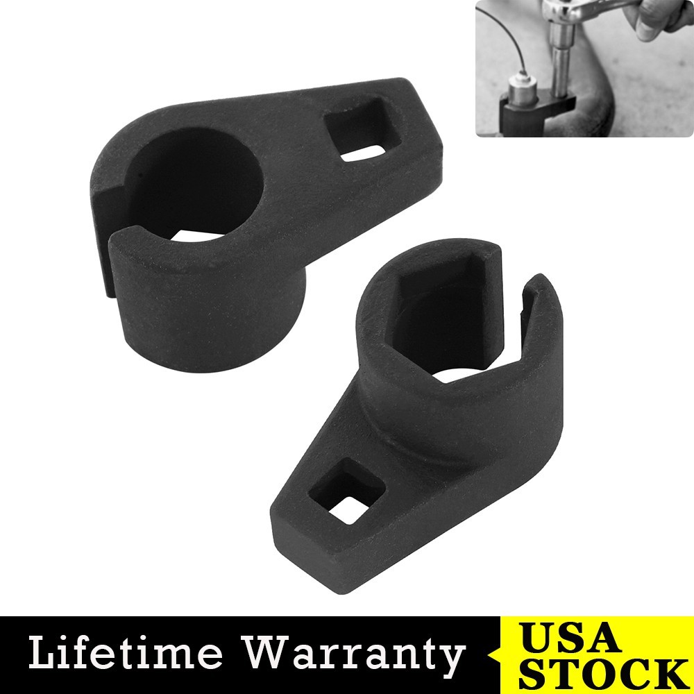 7/8 Inch and 22mm Offset Oxygen Sensor Socket Wrench Removal Tool 3/8 Inch Drive