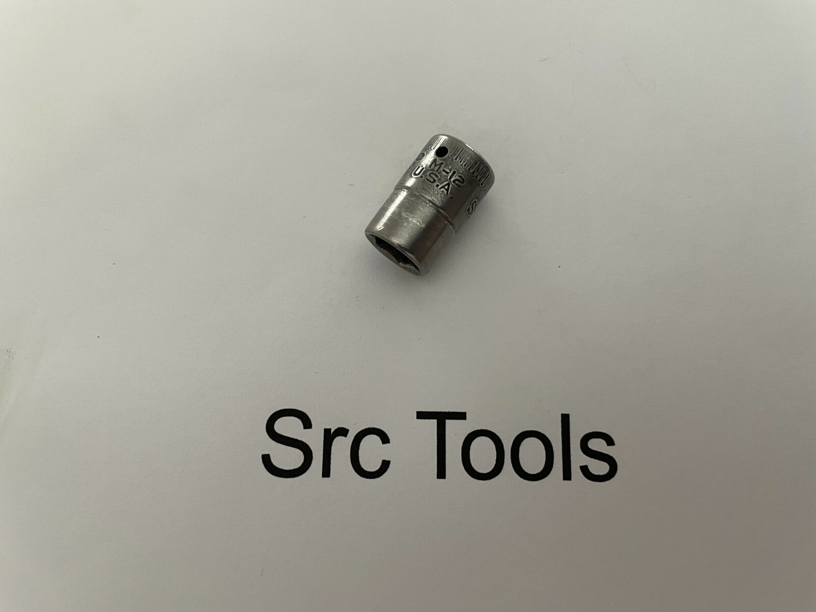 *RARE 1940* Snap-On Tools USA 9/32″ Drive 3/8″ SAE 6pt Midget Chrome Socket M-12